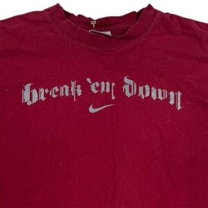 Vintage Y2k Nike Hoops Long Sleeve Shirt Center Swoosh Logo Basketball Men Large